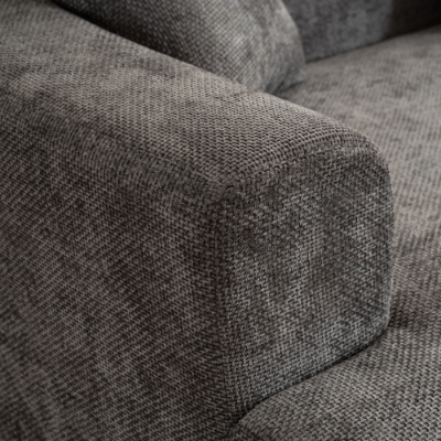 CloudCurve – Modern Curved 3-Seater Corduroy Sofa with 3 Pillows