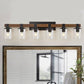 Rustic 6-Light Farmhouse Vanity Light