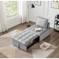 SpaceSmart Velvet Sleeper Sofa