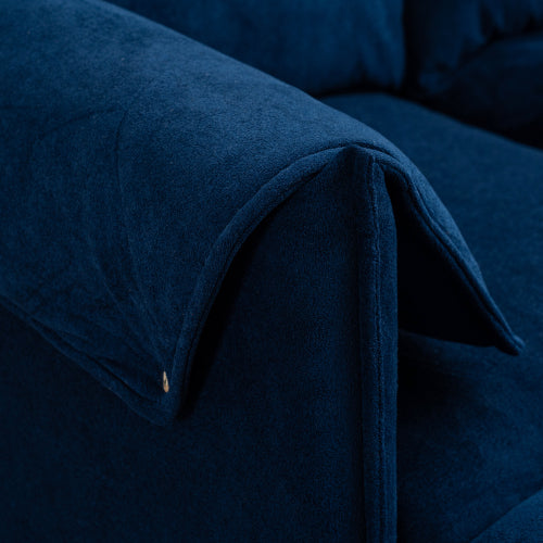 LuxeLounge – Convertible L-Shaped 3-Seater Sofa with Storage & Footstool