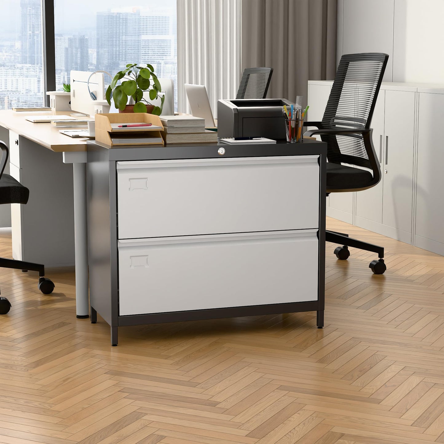 2-Drawer UrbanBlend Metal Filing Cabinet