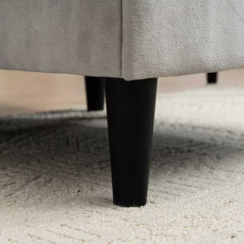 LuxeLounge – Convertible L-Shaped 3-Seater Sofa with Storage & Footstool