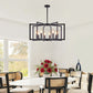 AstraGild 8-Light Geometric Chandelier