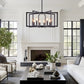 AstraGild 8-Light Geometric Chandelier