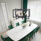 AstraGild 8-Light Geometric Chandelier
