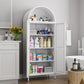 Kitchen Pantry Cabinet – White Freestanding Storage Cupboard