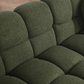 Olive Green Boucle Marshmallow 3-Seater Sofa