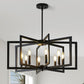 AstraGild 8-Light Geometric Chandelier