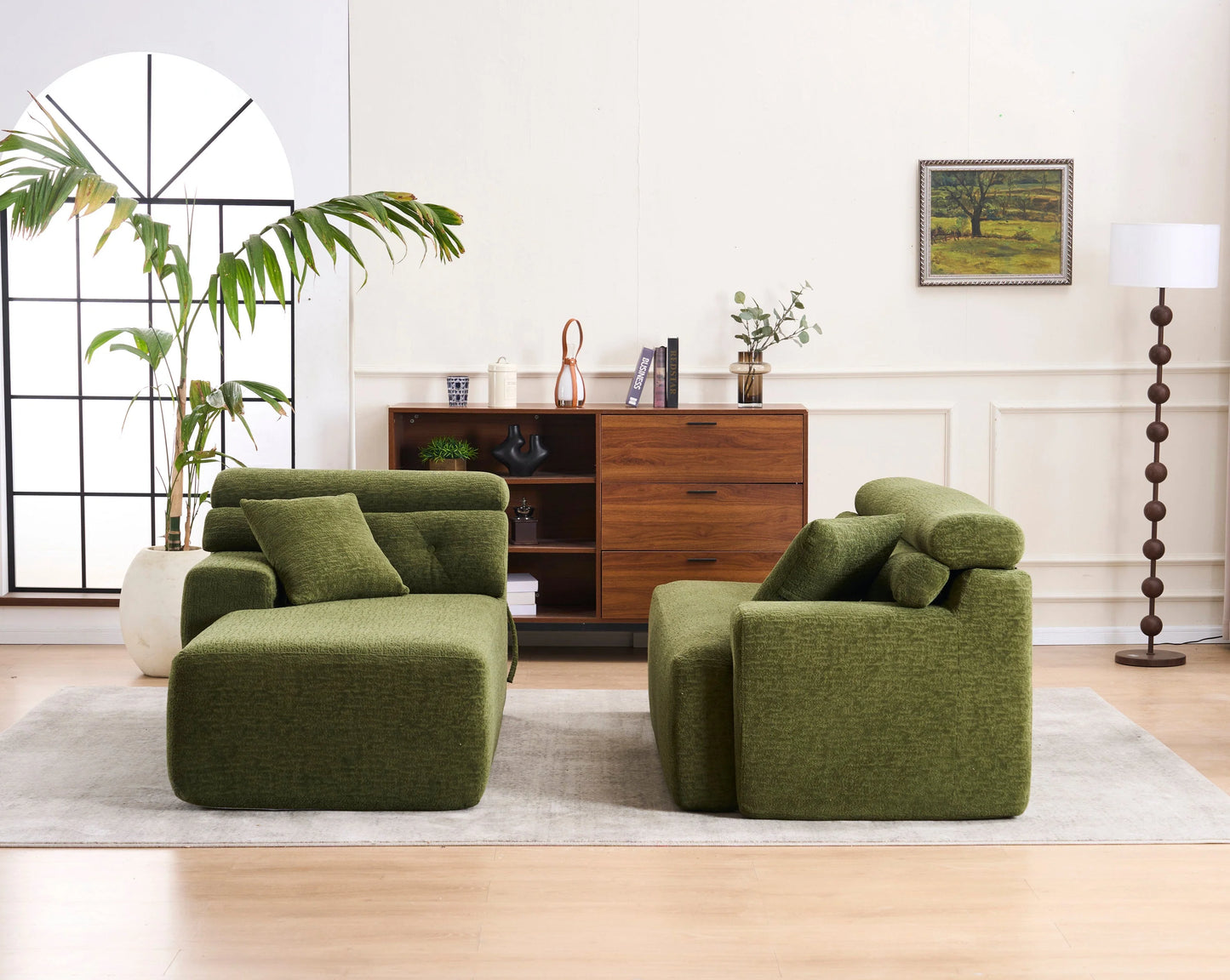 LuxeCove Chaise Lounge Sofa - Soft Modular 4-Seater