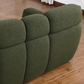 Olive Green Boucle Marshmallow 3-Seater Sofa