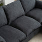 LuxeLounge – Convertible L-Shaped 3-Seater Sofa with Storage & Footstool