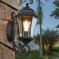 Vintage Wall Lantern – Black Metal Sconce for Porch & Patio