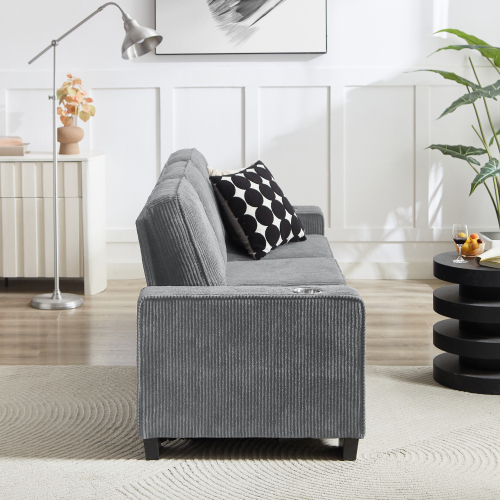 CozyLounge – Modern Corduroy 3-Seater Sofa