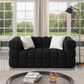 Black Boucle Marshmallow 2-Seater Sofa