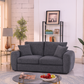 Modern Grey Minimalist 2-Seater Sofa