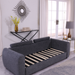 Modern Grey Minimalist 3-Seater Sofa