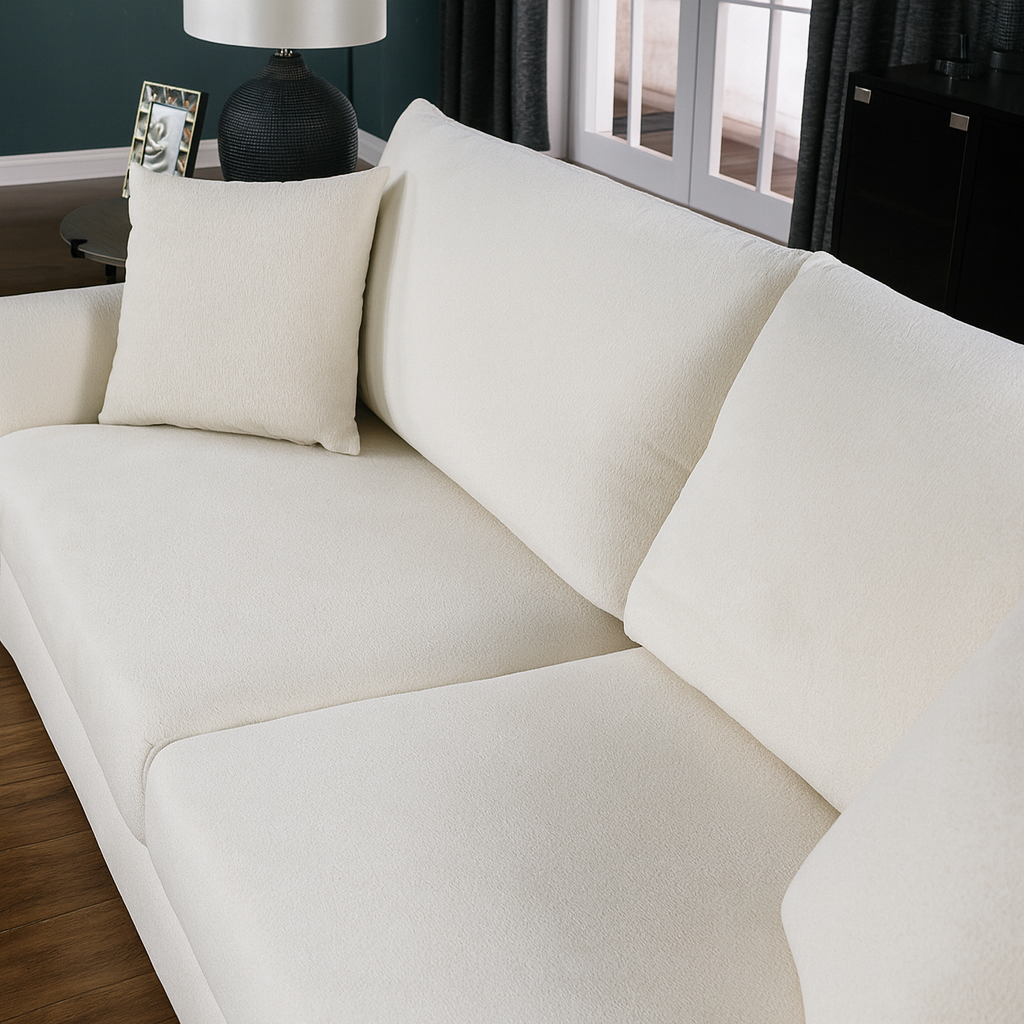 CalmaBeige - Modern Minimalist 3-Seater Sofa
