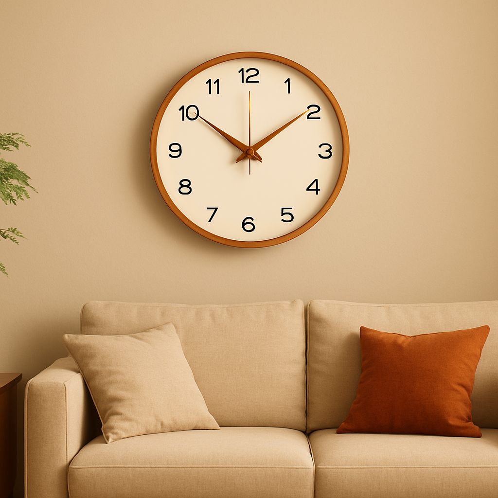 TranscendTime | Wall clock made of wood and glass