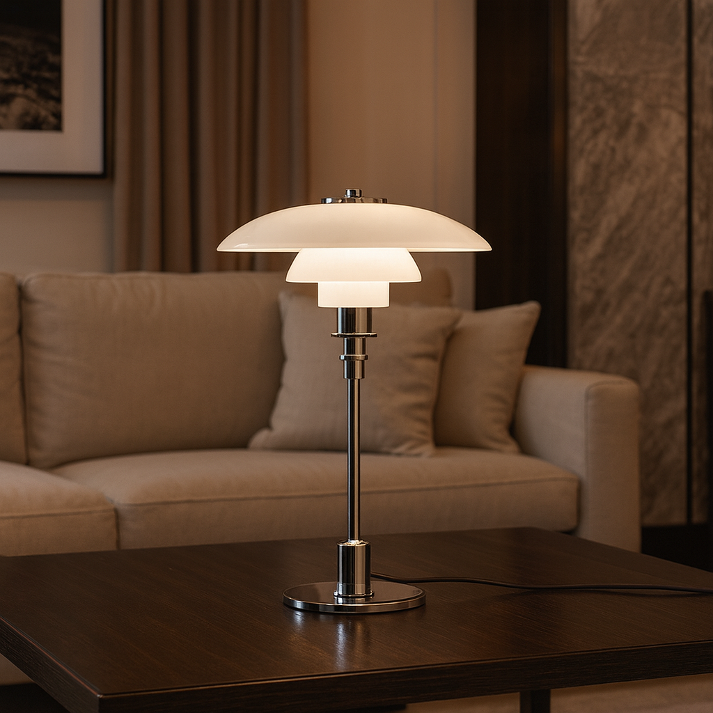 Artistic Glass Bedside Table Lamp – Modern Creative Lighting for Living Room & Bedroom
