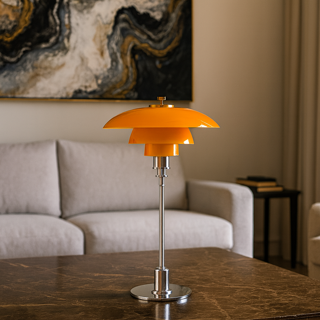 Artistic Glass Bedside Table Lamp – Modern Creative Lighting for Living Room & Bedroom