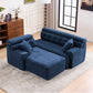 LuxeCove Chaise Lounge Sofa - Soft Modular 4-Seater