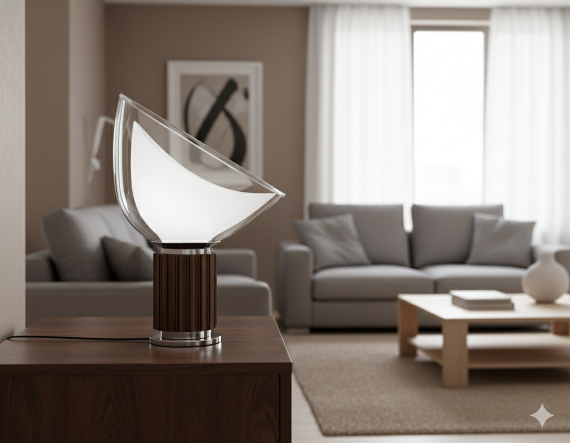 Fashion Creative Radar Table Lamp – Modern Metal & Glass Decorative LED Light