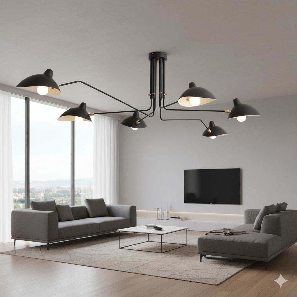 MonoArc Modern Ceiling Lamp
