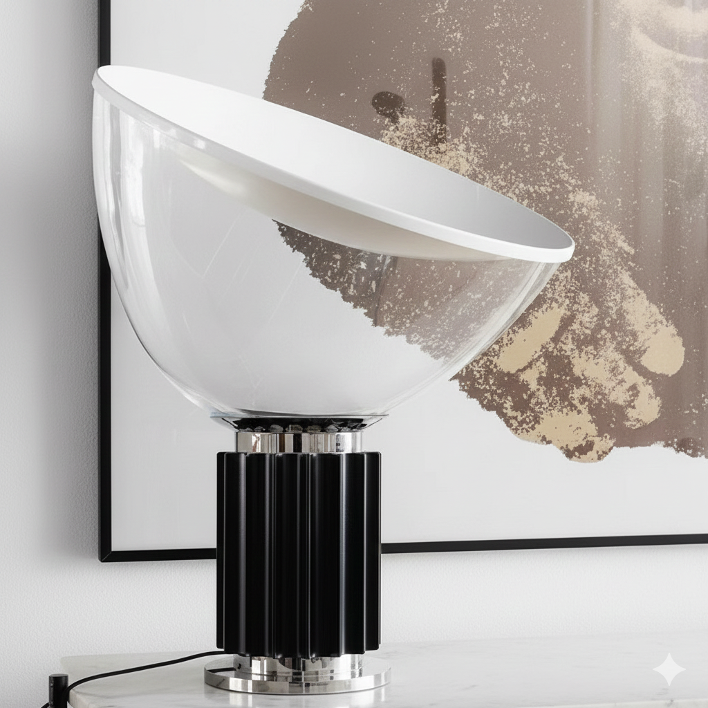 Fashion Creative Radar Table Lamp – Modern Metal & Glass Decorative LED Light