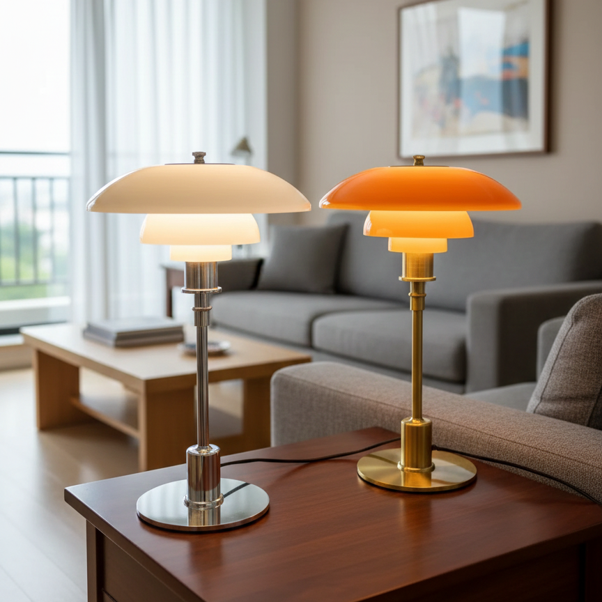 Artistic Glass Bedside Table Lamp – Modern Creative Lighting for Living Room & Bedroom