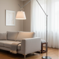 Creative LED Floor & Table Lamp – Modern Aluminum Fabric Light for Living Room & Bedroom