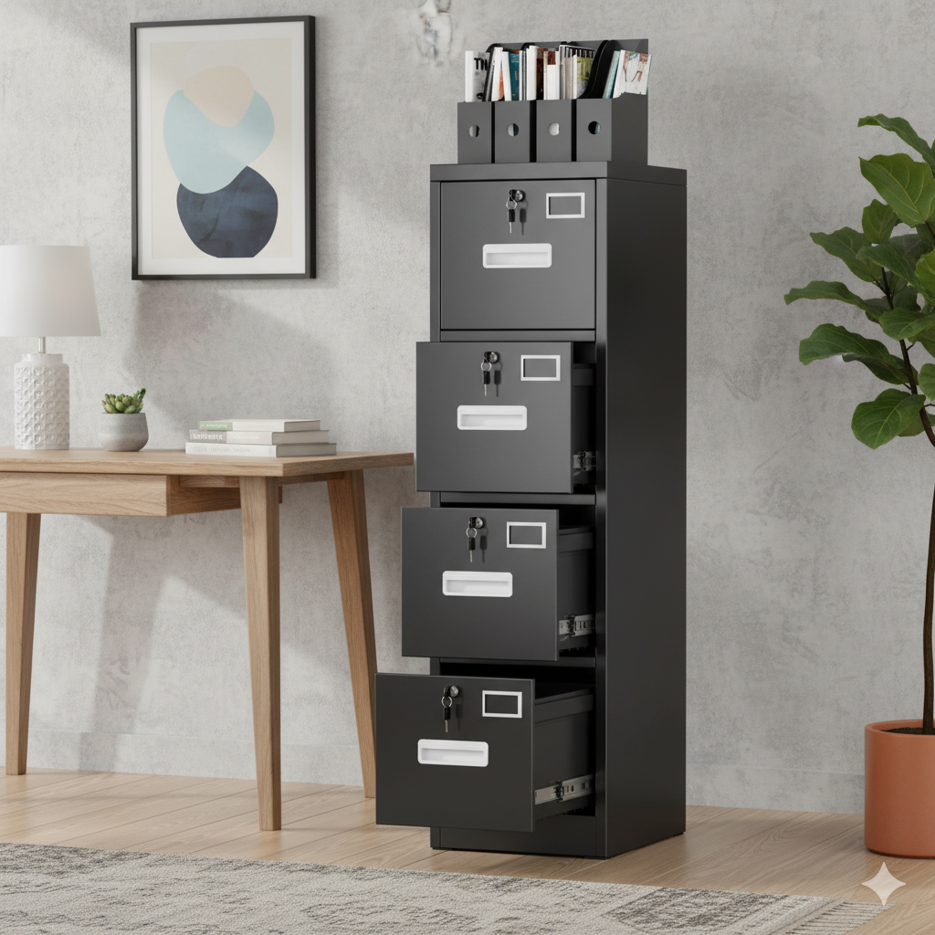 lexiOrganize 4-Drawer Filing Cabinet
