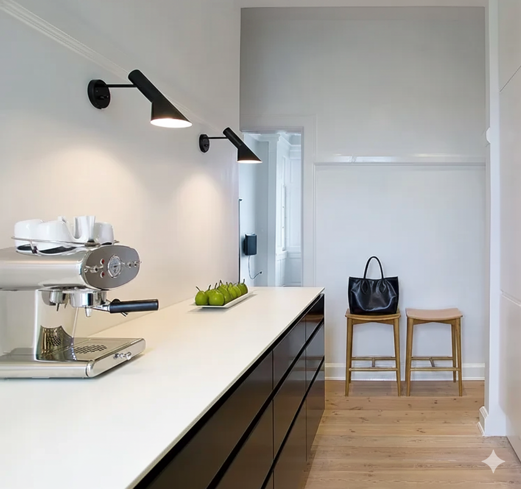 Modern Minimalist LED Wall Lamp – Creative Metal Bedside Light for Bedroom & Living Room