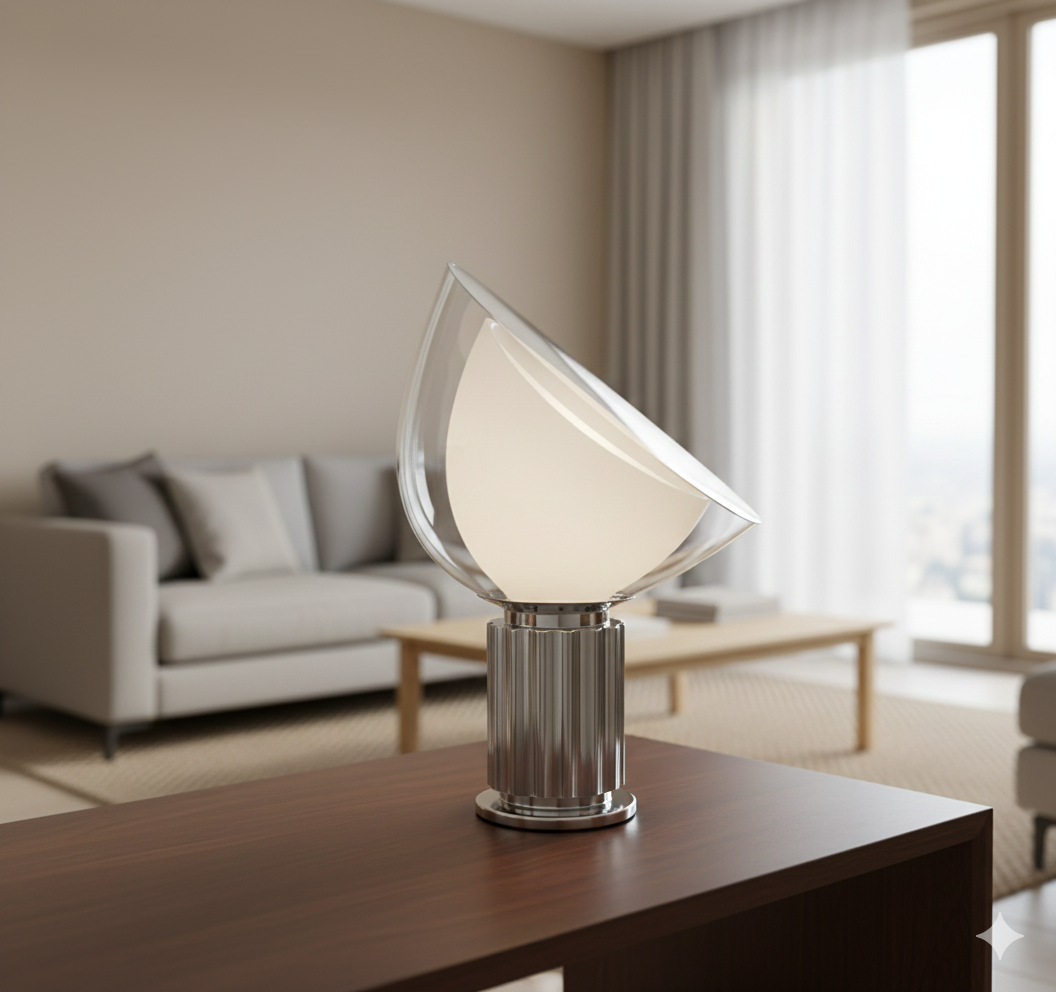 Fashion Creative Radar Table Lamp – Modern Metal & Glass Decorative LED Light