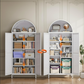 Tall Arched Kitchen Pantry – White Freestanding Storage Cabinet