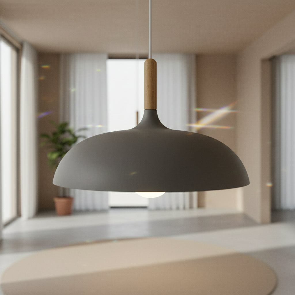 NordicOak – LED ceiling light made of oak in Scandinavian design