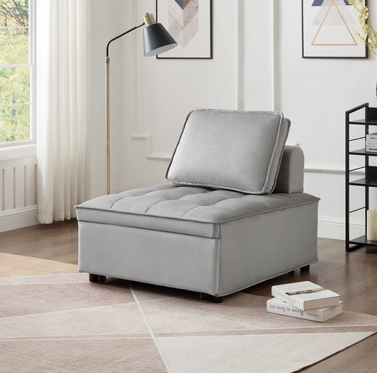 SpaceSmart Velvet Sleeper Sofa