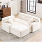 LuxeCove Chaise Lounge Sofa - Soft Modular 4-Seater