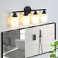 Modern 4-Light Black Vanity Wall Sconce