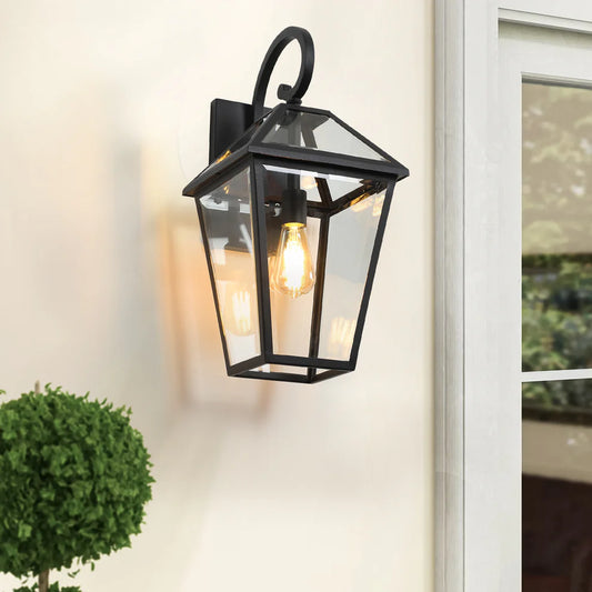 ModernEdge Black Outdoor Lantern