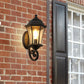 Vintage Wall Lantern – Black Metal Sconce for Porch & Patio