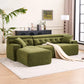 LuxeCove Chaise Lounge Sofa - Soft Modular 4-Seater