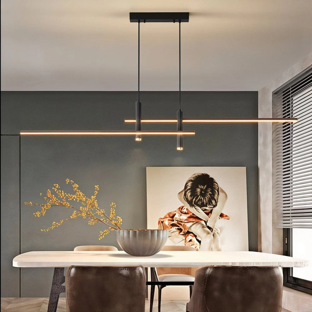 LinearGlow - Modern minimalist dining room chandelier