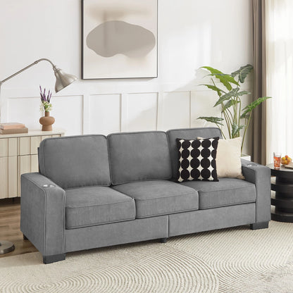 CozyLounge – Modern Corduroy 3-Seater Sofa